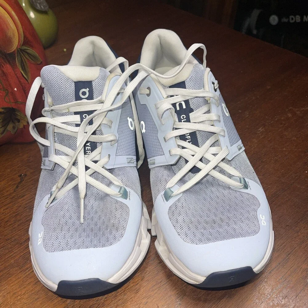 On Cloudflyer 4.0 Nimbus Cobble Blue Grey Running Shoes 71.98668 • Women Sz 11M